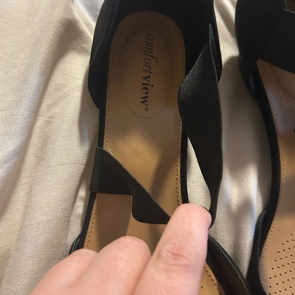 Comfortview Women's The Camilla Pumps Shoes Size 10 Black NWOT Low Heel - Picture 4 of 6